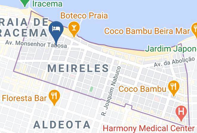 Fortaleza - Coimbra Mar Hotel Maps