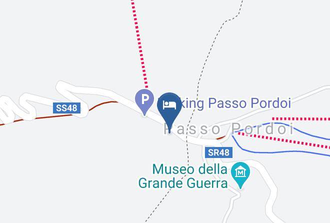 Hotel Col Di Lana Passo Pordoi Canazei Map