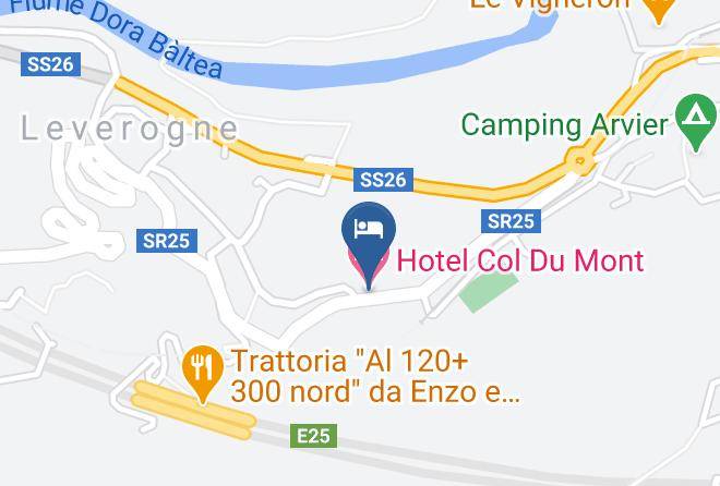 Aosta - Hotel Col Du Mont Maps