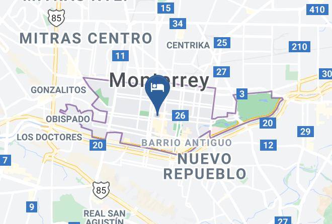 Monterrey - Hotel Colegio Civil Maps