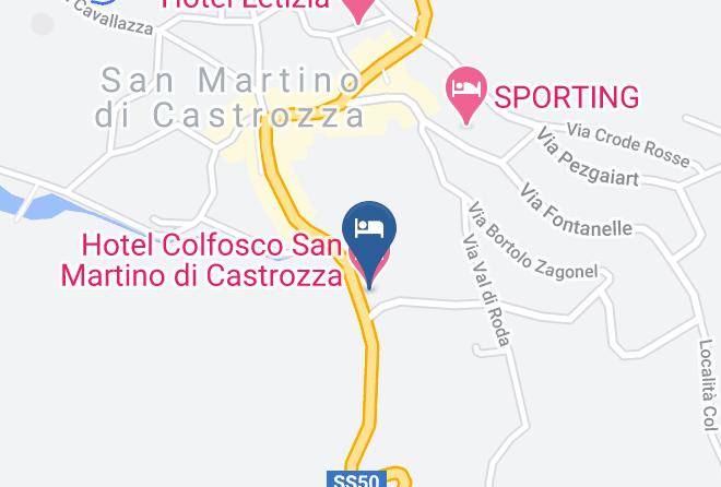 Trento - Hotel Colfosco San Martino Di Castrozza Maps