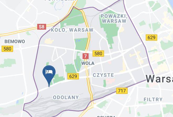 Warsaw - Hotel Colibra Maps