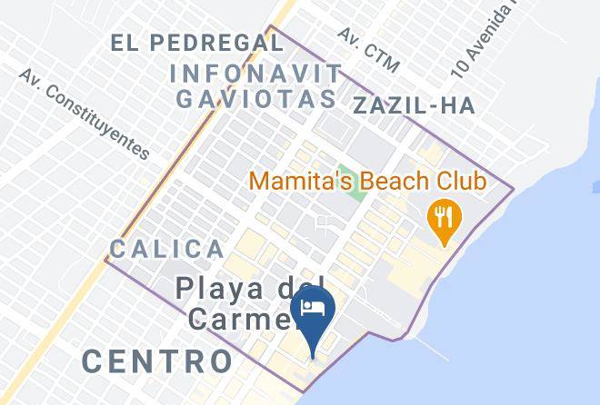 Solidaridad - Hotel Colibri Beach Maps