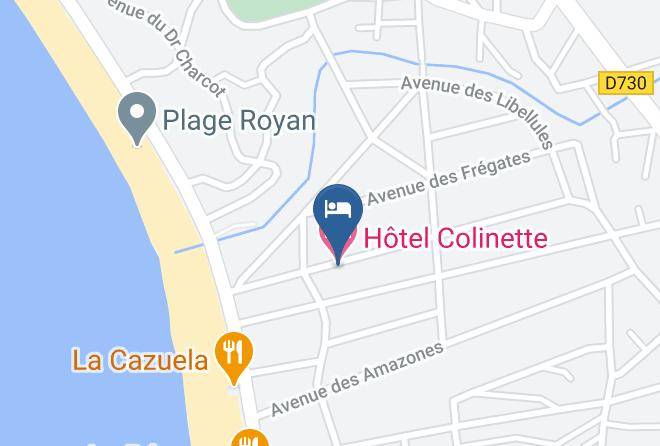 Hotel Colinette Map