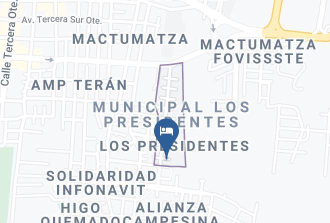 Tuxtla Gutierrez - Hotel Colisseo Maps