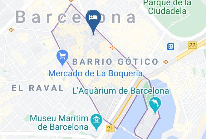 Hotel Colon Barcelona Map