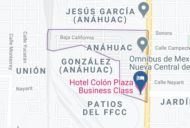 Nuevo Laredo - Hotel Colon Plaza Business Class Maps