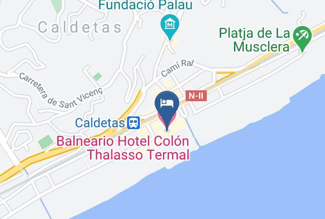Barcelona - Balneario Hotel Colon Thalasso Termal Maps