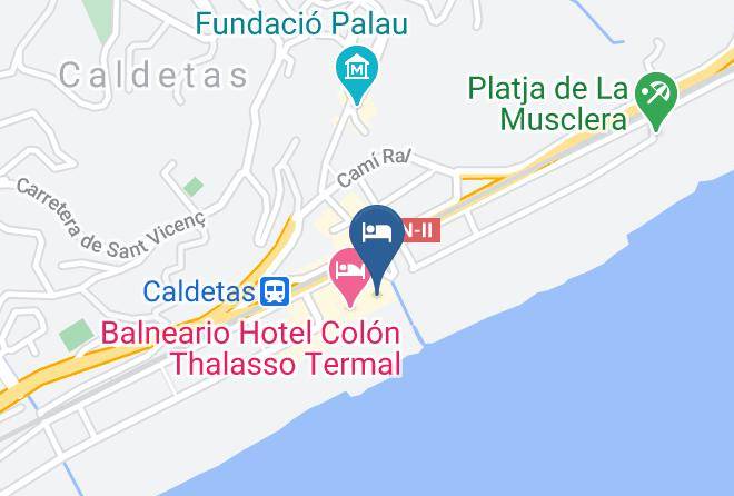 Barcelona - Hotel Colon Caldetes Maps