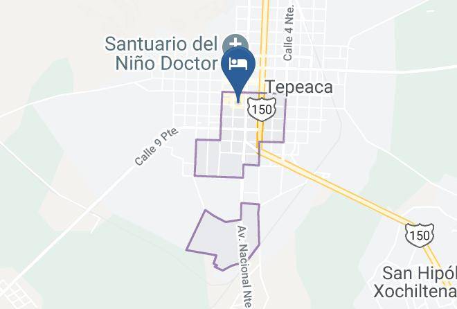 Tepeaca - Hotel Colonial 1 Maps