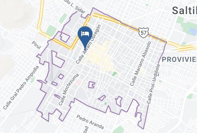 Saltillo - Hotel Colonial Alameda Maps