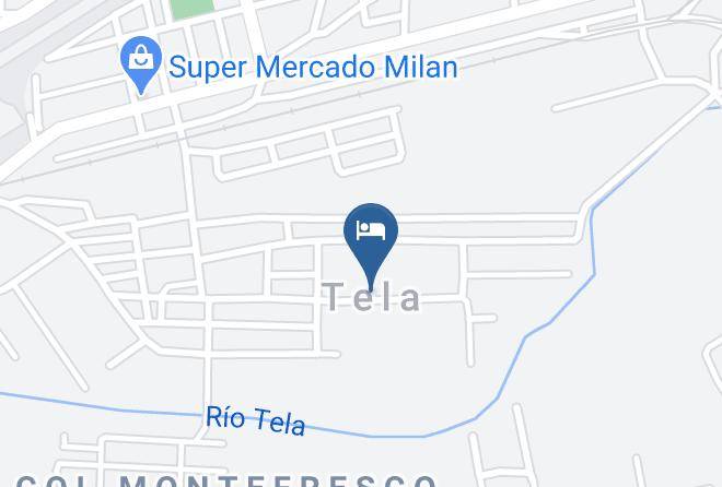Tela - Hotel Colonial Bugambilia Maps