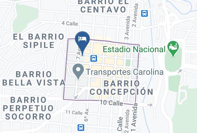 Distrito Central - Hotel Colonial Maps