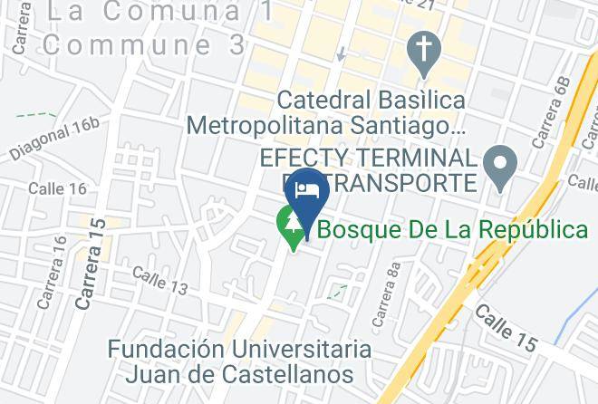 Hotel Colonial El Bosque Map