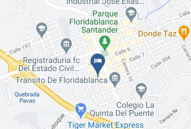 Floridablanca - Hotel Colonial Florida Maps