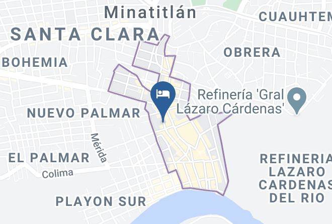Minatitlan - Hotel Colonial Maps