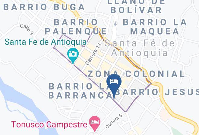 Santa Fe De Antioquia - Hotel Colonial Nueva Granada Maps