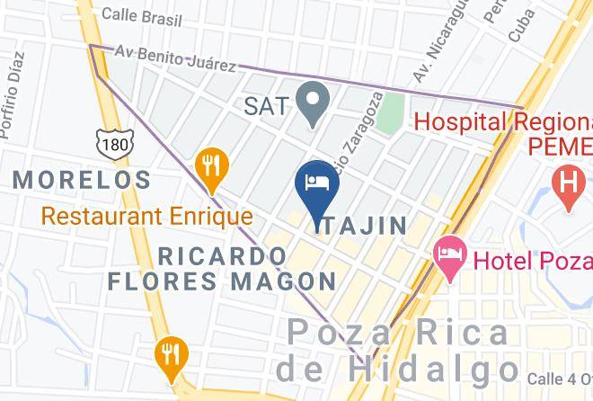 Poza Rica De Hidalgo - Hotel Colonial Maps