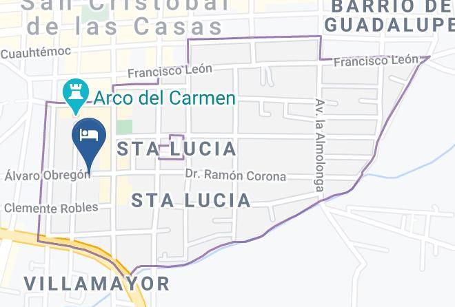 San Cristobal De Las Casas - Hotel Colonial Maps