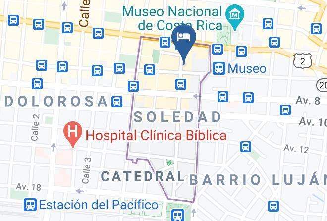 San Jose - Hotel Colonial Maps