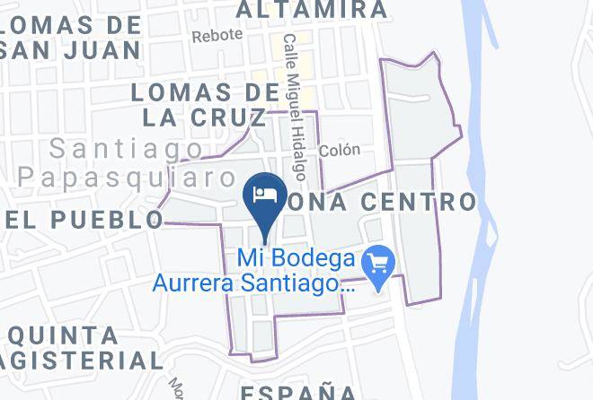 Santiago Papasquiaro - Hotel Colonial Maps