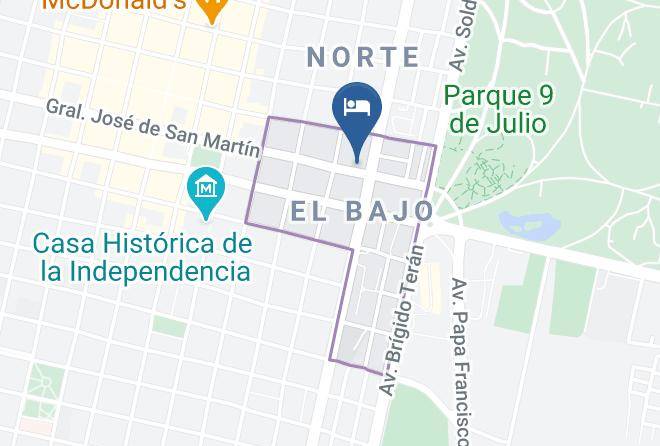 Tucuman City - Hotel Colonial Maps