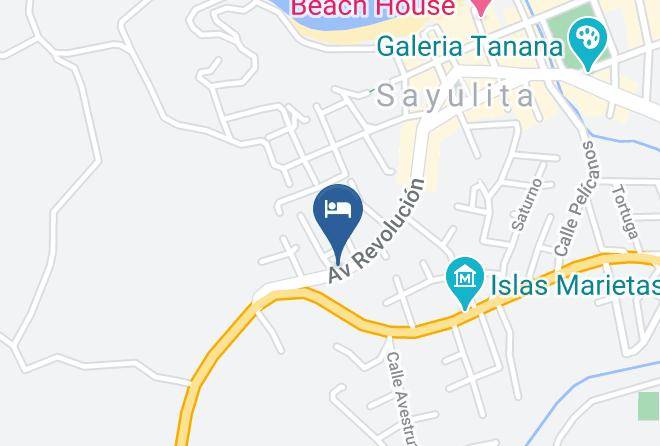 Bahia De Banderas - Hotel Colores Sayulita Maps
