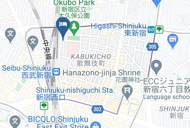 Shinjuku Ward - Hotel Colorful P&a Maps
