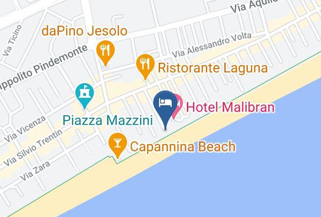 Hotel Columbia & Ninfea Map