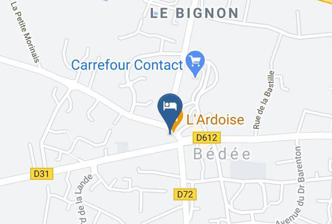 Ille Et Vilaine - Hotel Com Rest L'ardoise Maps