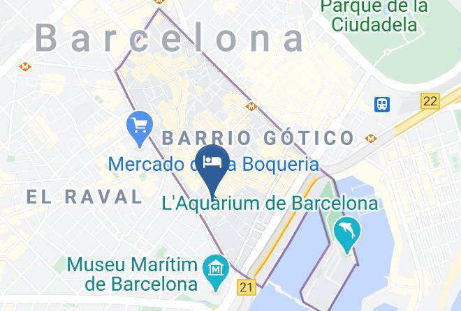 Barcelona - Hotel Comercio Maps