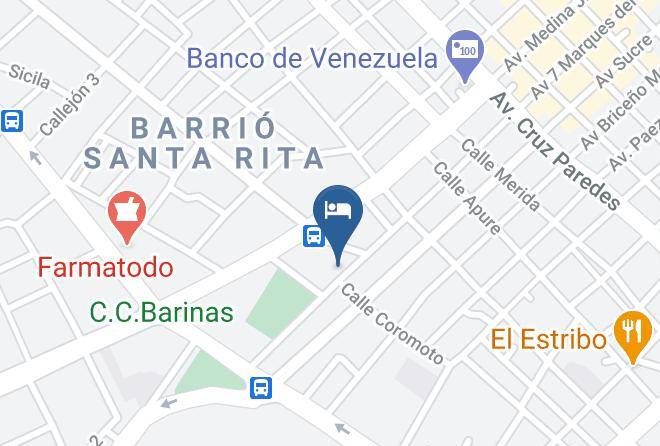 Barinas - Hotel Comercio Maps