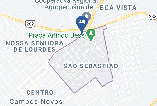Campos Novos - Hotel Comercio Maps