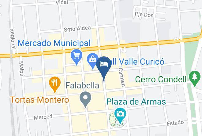 Curico Province - Hotel Comercio Maps