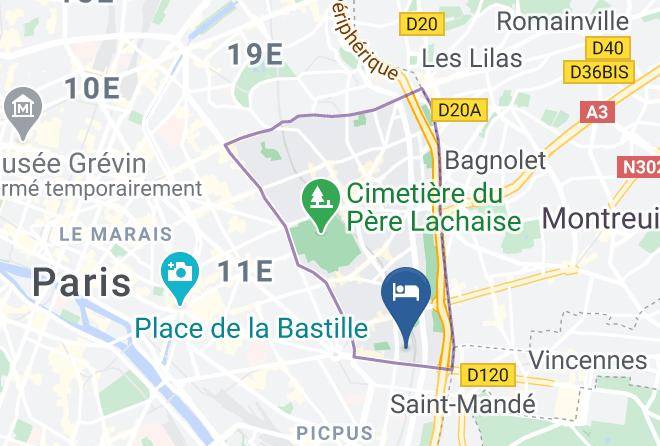 Hotel Comete Paris Map