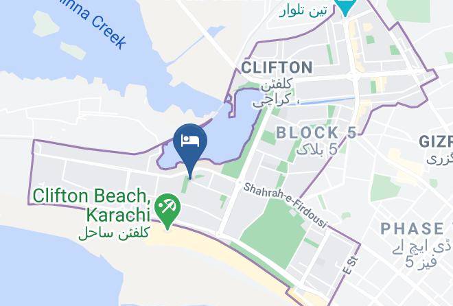 Karachi - Hotel Comfort Inn Maps