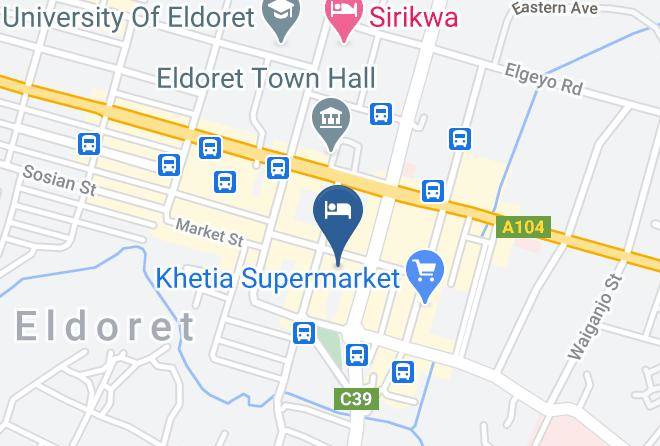 Uasin Gishu - Hotel Comfy Eldoret Maps