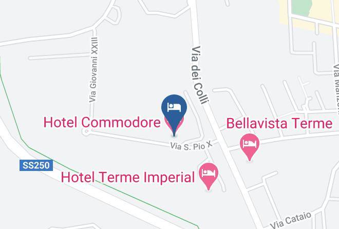 Hotel Commodore Map