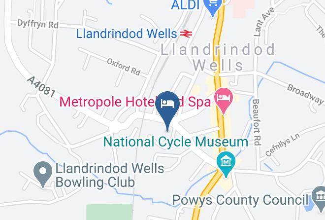 Powys - Hotel Commodore Maps