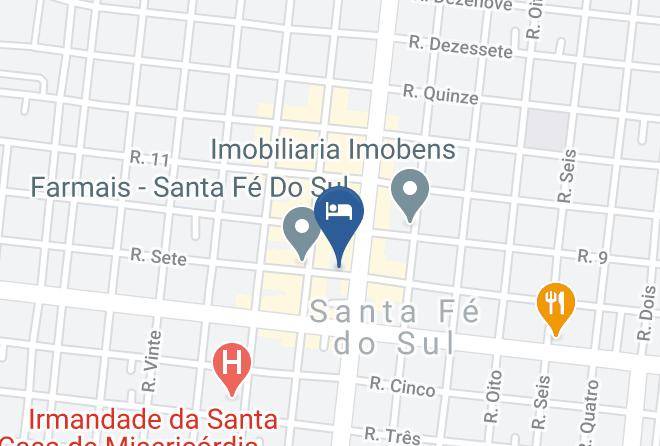 Santa Fe Do Sul - Hotel Comodoro Maps