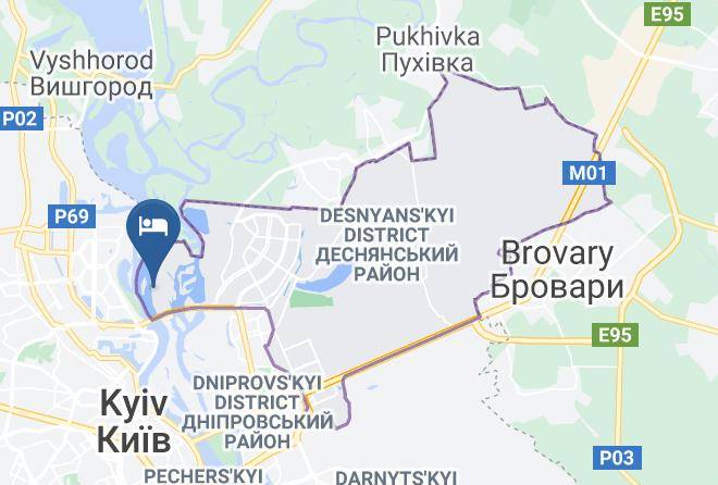 Kyiv - Hotel Complex Chervona Kalina Maps