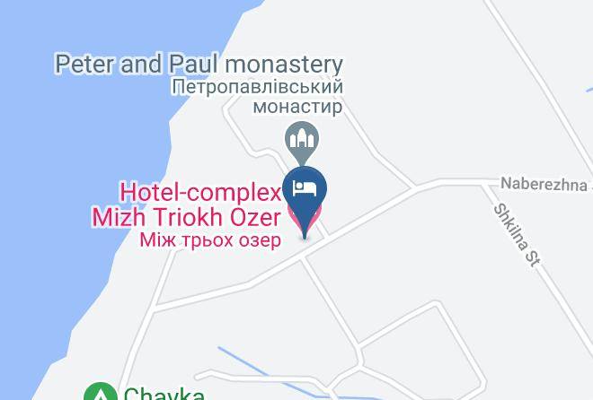 Shatsk Raion - Hotel Complex Mizh Triokh Ozer Maps