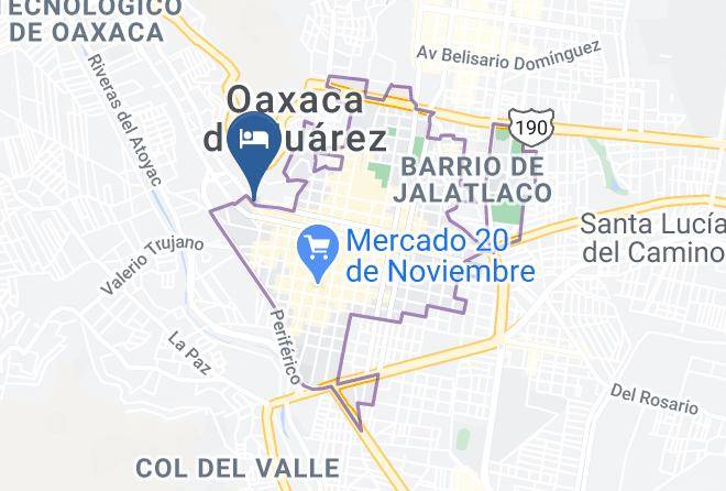 Oaxaca De Juarez - Hotel Con Corazon Maps