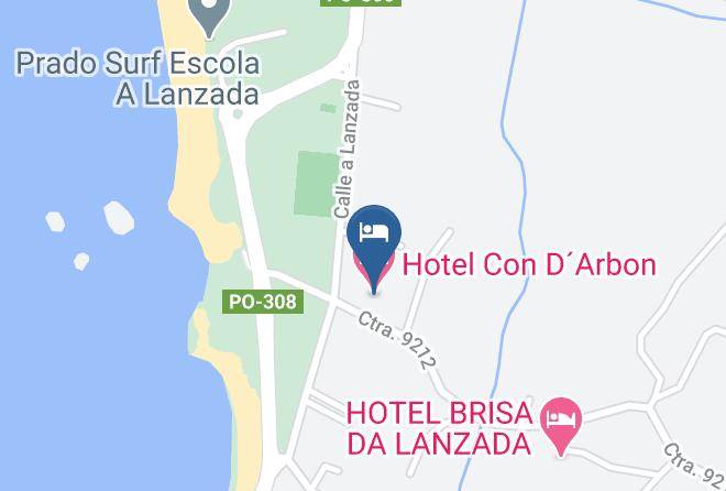 Pontevedra - Hotel Con Darbon Maps