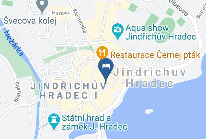 Jindrichuv Hradec - Hotel Concertino Zlata Husa Maps