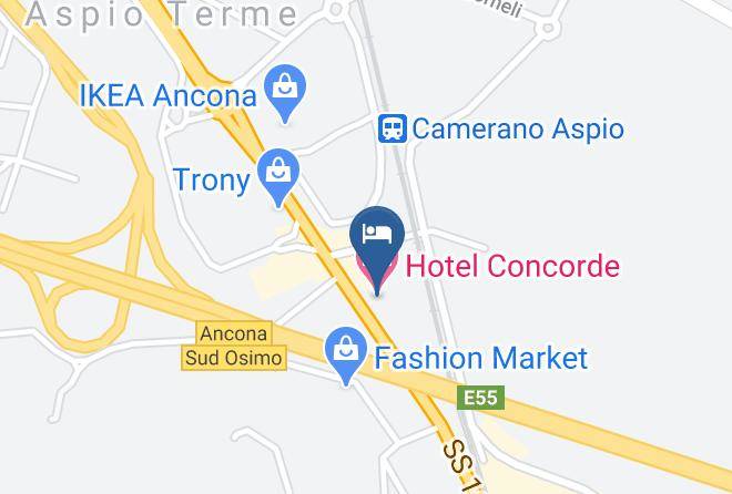 Ancona - Hotel Concorde Maps