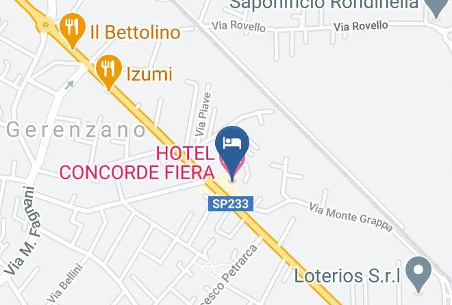 Hotel Concorde Fiera Map