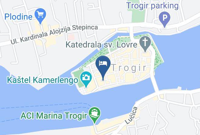 Trogir - Hotel Concordia Maps