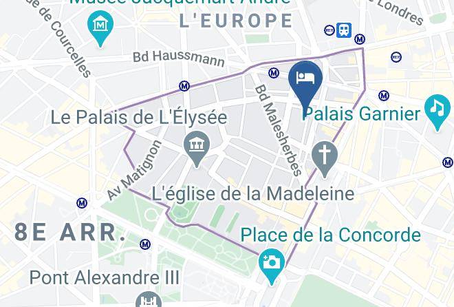 Hotel Concortel Paris Map