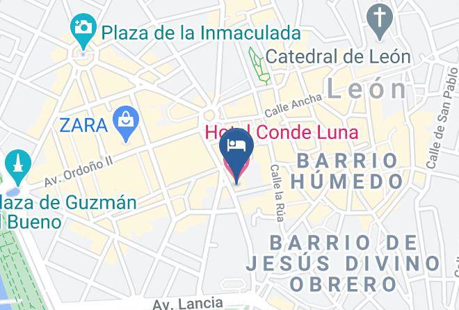 Leon - Hotel Conde Luna Maps